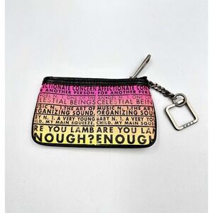 L.A.M.B. Gwen Stefani Key Chain Zip Coin Case LOVE ANGEL MUSIC BABY